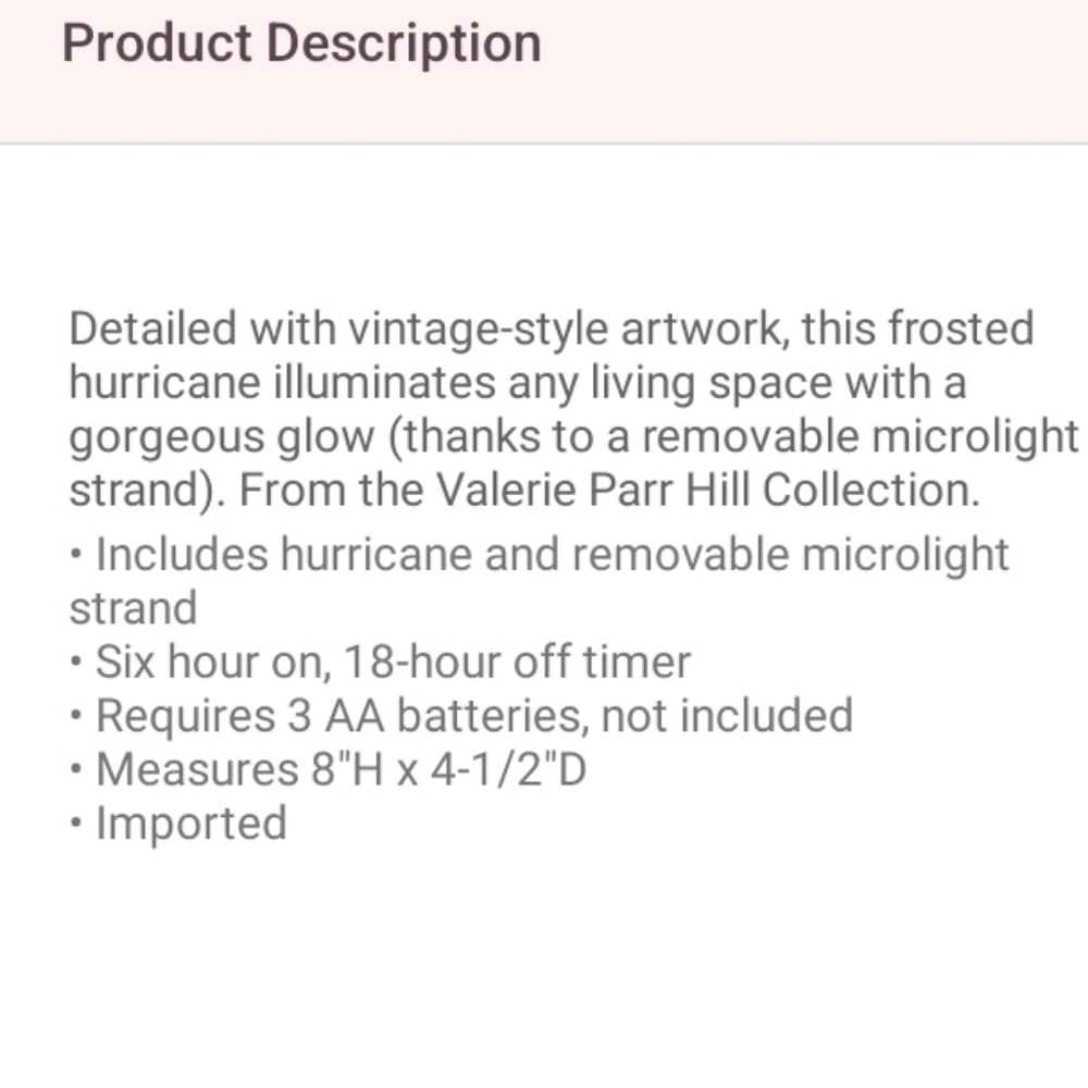 Holiday hurricane/vase 8" frosted glass w/ cardinals, by Valeri/Qvc,w-lights,New - Picture 13 of 16